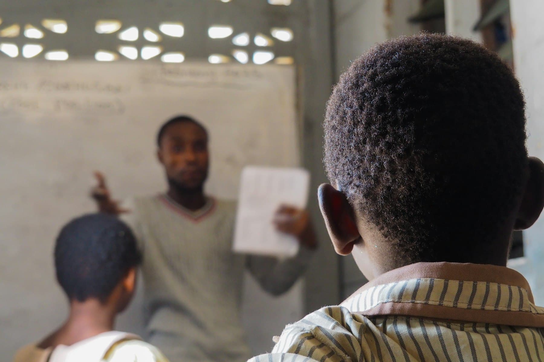 Students in a classroom learning together