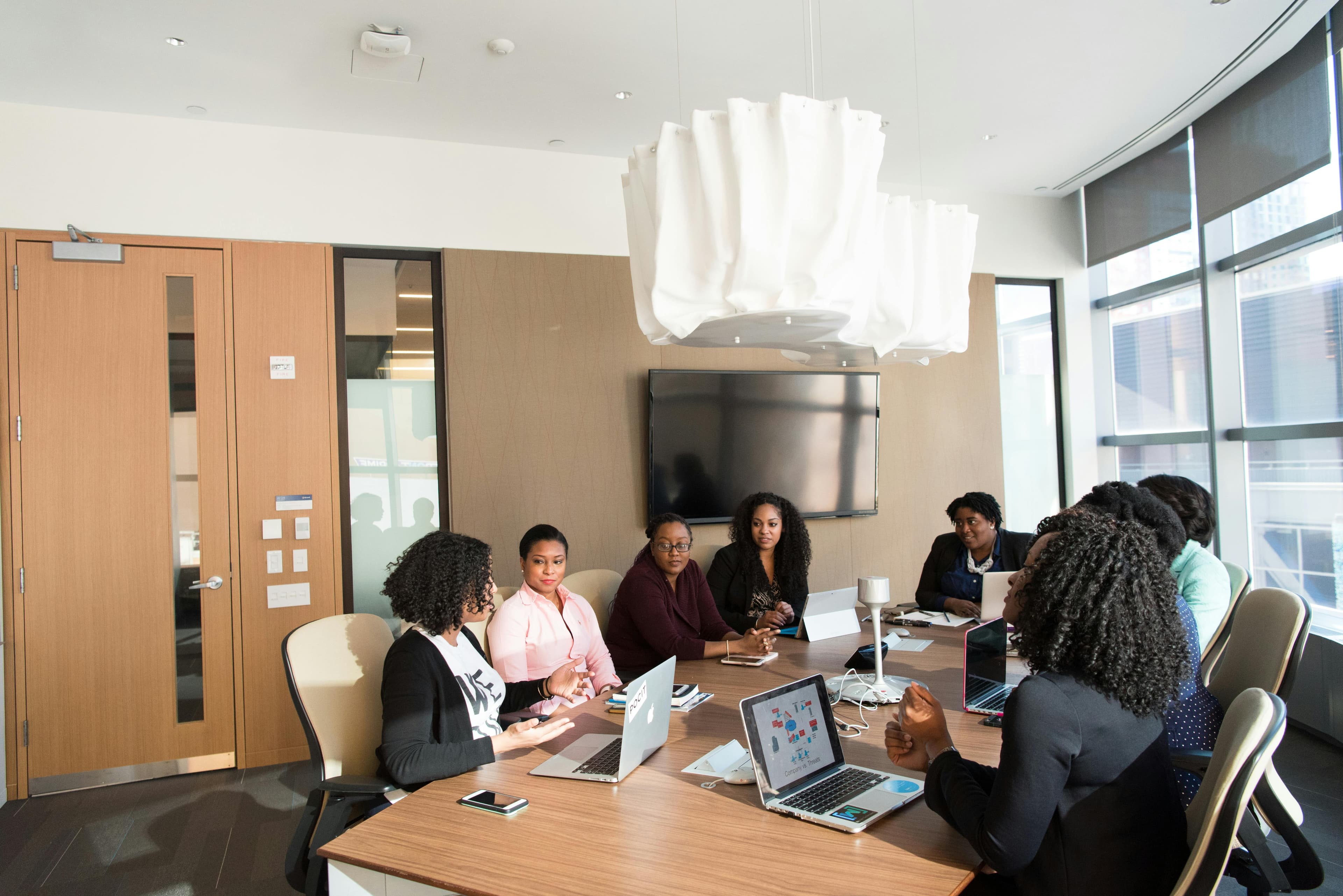 African teachers meeting and planning school activities